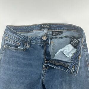 Buffalo David Bitton Jeans Womens 4/27 Blue Whisker Denim Comfort Stretch Skinny